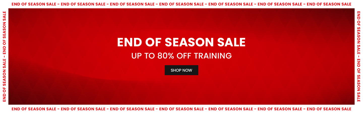 End of Season Sale - Up to 80% off Training