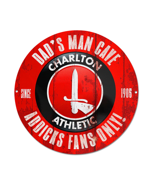 Charlton Athletic Dads Man Cave Sign