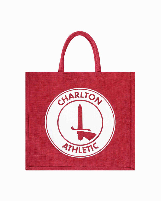 Red Jute Shopper