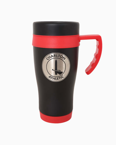 Black and Red Travel Mug